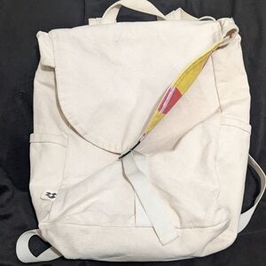 Joshu + Vela Cotton Canvas Backpack Roll Top Duffel